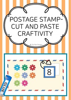 Preview of POSTAGE STAMP- CUT AND PASTE CRAFTIVITY