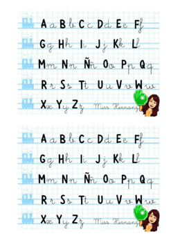 Preview of POSTER - Desk poster Alphabet letters