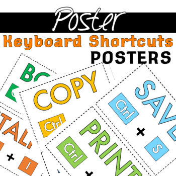 Preview of POSTER - Keyboard Shortcuts Classroom Posters