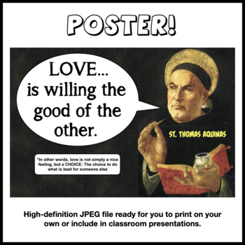 Preview of POSTER: The True Definition of Love - Thomas Aquinas