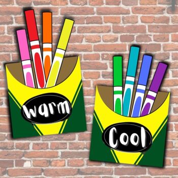 POSTER: Warm & Cool Colors w/Markers by Art with Mrs Dikeman