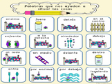 POSTER Y TARJETAS PREPOSICIONES SPANISH PREPOSITIONS POSTE