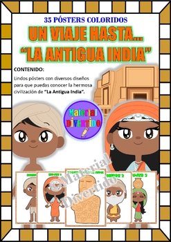 Preview of PÓSTERS COLORIDOS - CIVILIZACIÓN "Antigua India" (IMPRIMIBLES) |CULTURA|