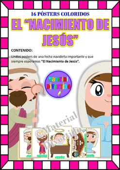 Preview of PÓSTERS COLORIDOS - DICIEMBRE "El Nacimiento de Jesús" (IMPRIMIBLES) |NAVIDAD|