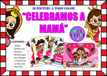 Preview of PÓSTERS COLORIDOS - Feliz Día de la Madre (IMPRIMIBLES) |MAMITA|