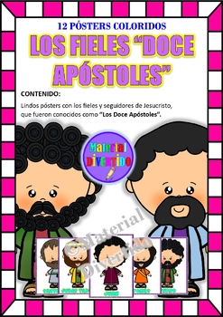 Preview of PÓSTERS COLORIDOS - Los Doce Apóstoles (IMPRIMIBLES)|LA SANTA BIBLIA|