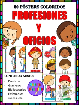 Preview of PÓSTERS COLORIDOS - Profesiones y Oficios (IMPRIMIBLES) |TRABAJADORES|