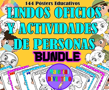 Preview of PÓSTERS OFICIOS Y ACTIVIDADES DIVERSAS (IMPRIMIBLES) - BUNDLE TRABAJADORES 2