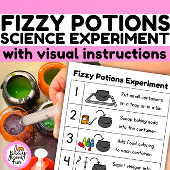Preview of POTIONS SCIENCE EXPERIMENT, BAKING SODA VINEGAR EXPERIMENT, VISUAL RECIPE, SPED