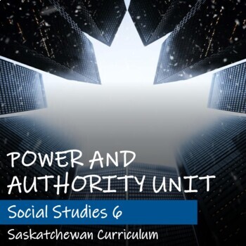 Preview of POWER AND AUTHORITY Unit - Saskatchewan Social Studies 6