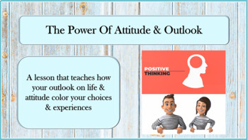 Preview of POWER OF ATTITUDE Positive V Negative Self-talk Mindfulness SEL LESSON 3 Videos