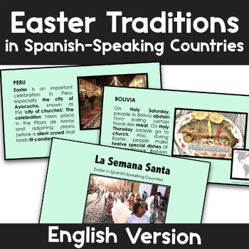 Preview of Slideshow | Easter in Spanish-Speaking Countries | La Semana Santa Las Pascuas