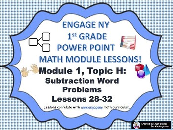 Preview of POWER POINT Slides:  1st Grade Engage NY Module 1, Topic H lessons (28-32)!