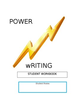 Preview of POWER WRITING student workbook (editable)