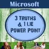 POWERPOINT - 3 Truths & 1 Lie Power Point Project