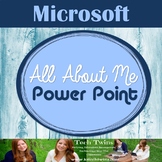 POWERPOINT - All About Me PowerPoint