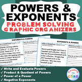 POWERS AND LAW OF EXPONENTS Word Problems with Graphic Organizer