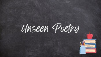PP - Unseen Poetry by Shree Pillay | TPT