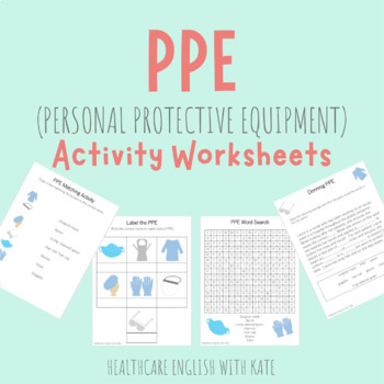 Preview of PPE (Personal Protective Equipment) Activity Worksheets