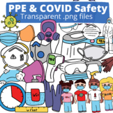 PPE Safety Clip Art Pack | COVID Mask 2020 | Moveable Piec