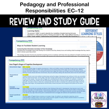 Preview of PPR Pedagogy and Professional Responsibilities EC–12 Review and Study Guide