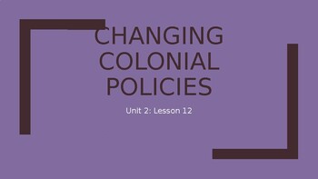 Preview of PPT Brief Overview of Colonial Policies in Canada 1763-1791