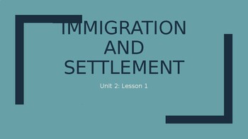 Preview of PPT British Immigration and Settlement in Early Canada 1775-1783