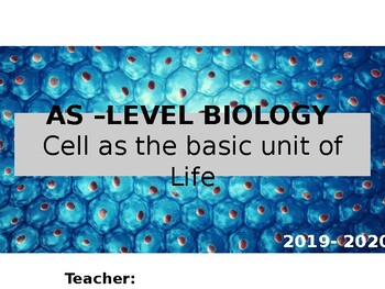 Preview of PPT - Cell as the basic unit of life