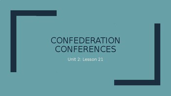 Preview of PPT Confederation Conferences in Early Canada