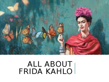 Preview of PPT - Frida Kahlo and SELF PORTRAIT DESIGN