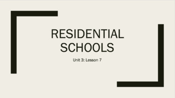 Preview of PPT Indigenous people / First Nations Residential Schools in Canada + Homework