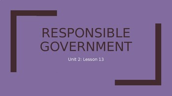 Preview of PPT Responsible Government, Joseph Howe, and the Durham Report in Early Canada