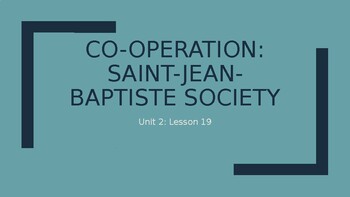 Preview of PPT Saint-Jean-Baptiste Society in Early Canada