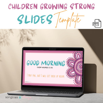 Preview of PPT Slides Templates | 'Children Growing Strong' | Aboriginal Indigenous artwork