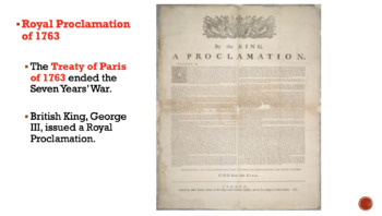 Preview of PPT The Royal Proclamation and the Quebec Act