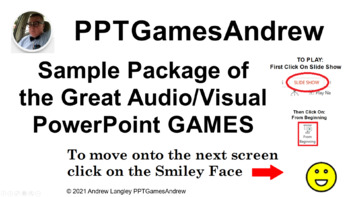 Preview of PPTGamesAndrew SAMPLER WITH PLAYABLE SLIDES FROM EACH POWERPOINT GAME