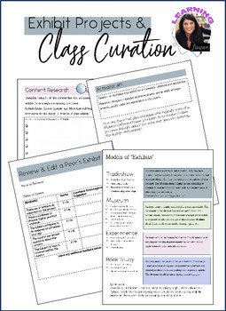 Preview of PPTX Editable - Class Curation Exhibit Assignment - Humanities