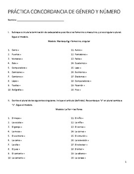 Medallas y premios con género y número. Concordancia género y