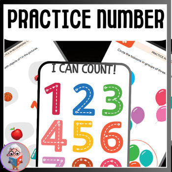 Preview of PRACTICE NUMBER- recognition and writing workbook