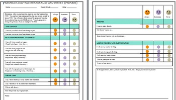 PRAGMATIC SELF-RATING CHECKLIST AND SURVEY (PRIMARY) | TpT