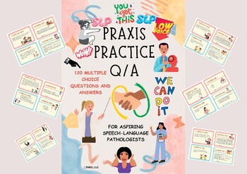 Preview of PRAXIS Speech SLP Practice Exam Questions & Answers w/ Easel Quiz