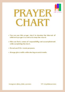 Preview of PRAYER CHART