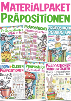 Preview of PRÄPOSITIONEN Materialpaket (BUNDLE) Deutsch / German Grammatik / grammar