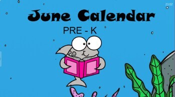 Preview of PRE-K June Calendar 2024