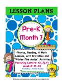 PRE-K Lesson Plans MONTH 7 Bundle by GBK!!!! New!!