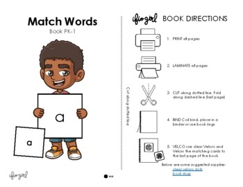 Preview of PRE-K MATCH Dolch sight words -activity 1