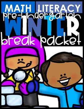 Preview of PRE KINDERGARTEN| WINTER BREAK PACKET