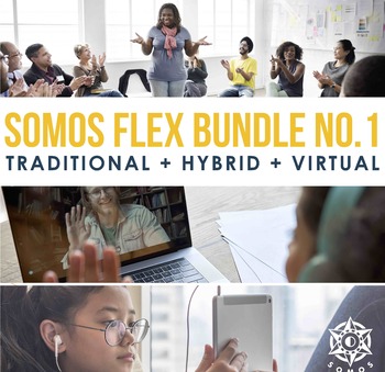 Preview of Somos 1 FLEX Units 1-5 Bundle Hybrid Curriculum for Novice Spanish