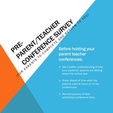 PRE Parent Teacher Conference Survey (For Parents)