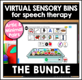 Speech Therapy Speech Sounds Boom Cards™ Sensory Bins: HUG
